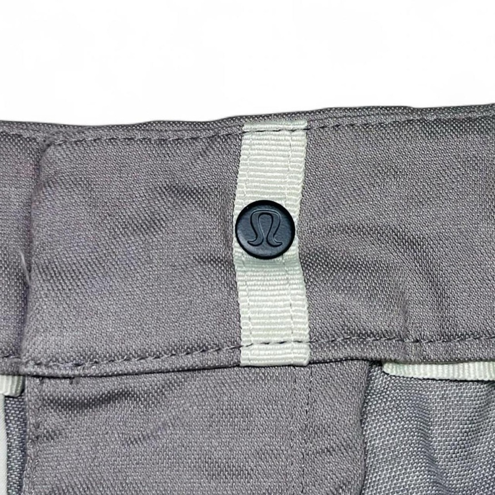 Lululemon Commission Pant Slim Oxford Gull Grey/White Men’s Size W34 L32 Golf - Picture 10 of 12
